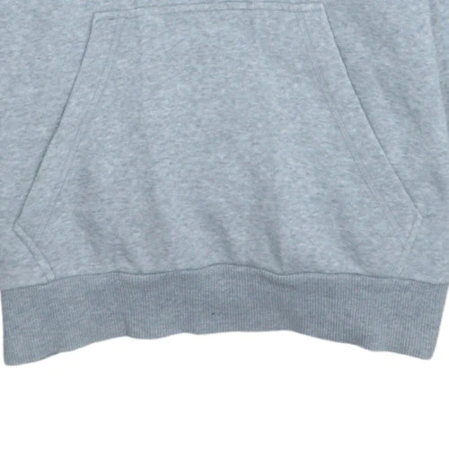 Adidas Men's Grey Small Pullover Hoodie Logo Fleece Sweatshirt - Image 7