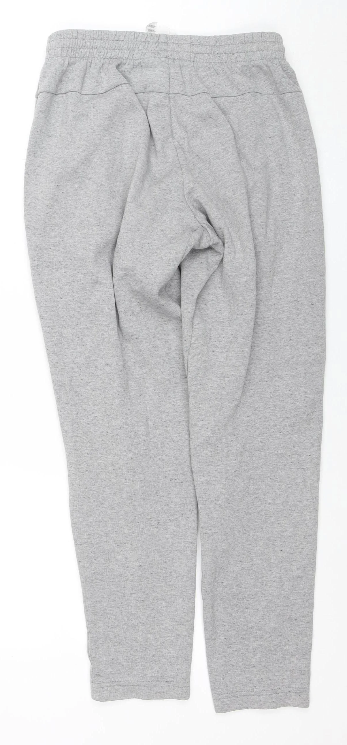 Adidas Mens Grey Sweatpants S Regular Fit Fleece Activewear Trousers - Image 3