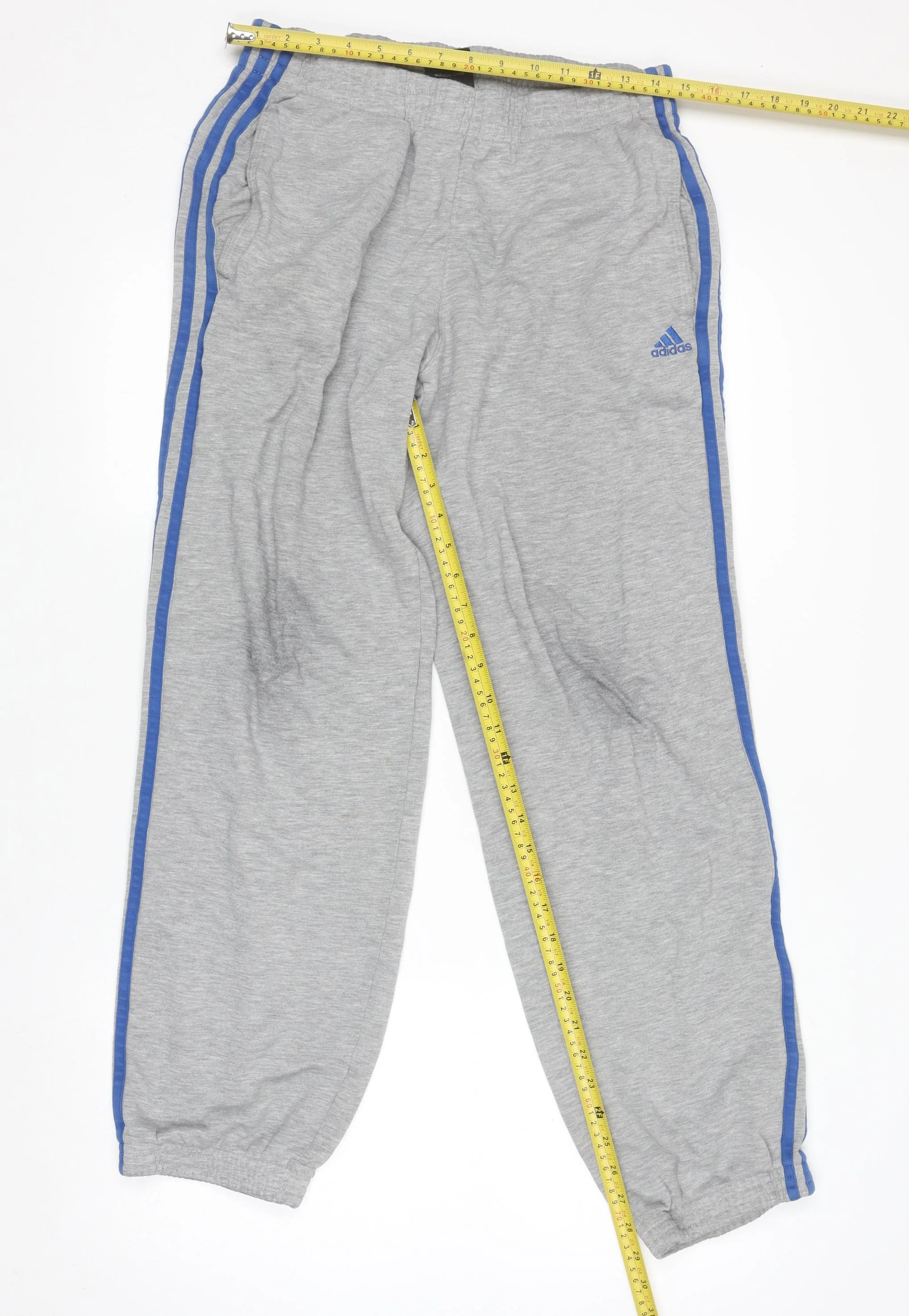 Adidas Men's Grey Track Pants M Performance Essentials - Image 2
