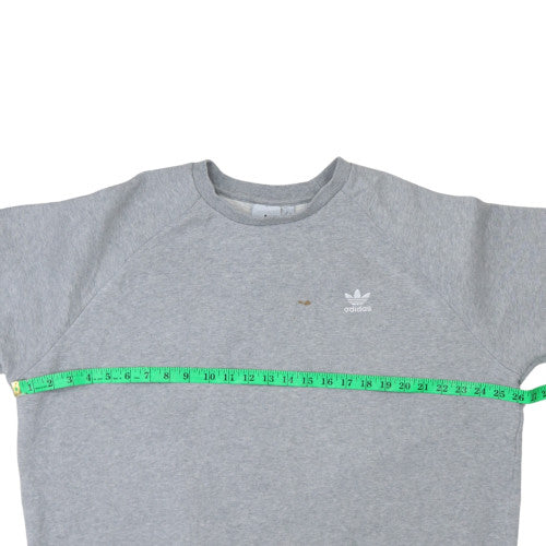 Adidas Mens Grey XL Crew Neck Pullover Sweatshirt - Image 2