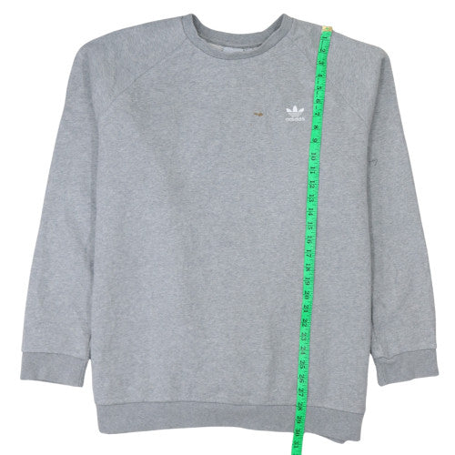 Adidas Mens Grey XL Crew Neck Pullover Sweatshirt - Image 3