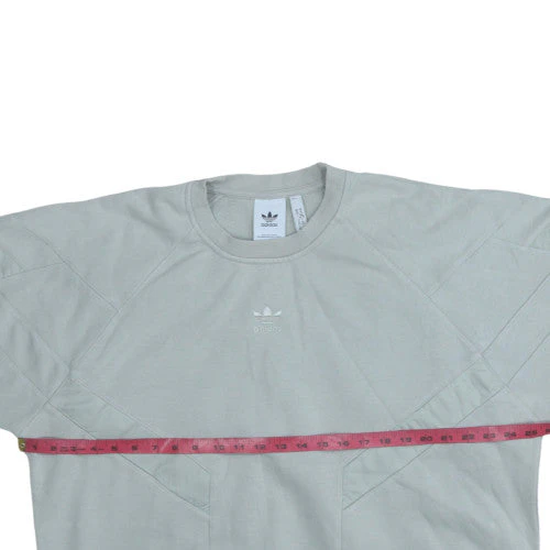 Adidas Mens Grey XL Crew Neck Sweatshirt Classic Pullover - Image 2
