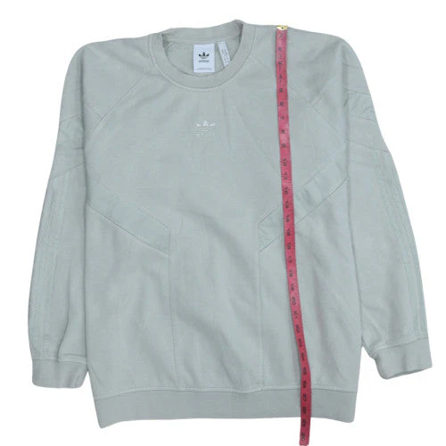 Adidas Mens Grey XL Crew Neck Sweatshirt Classic Pullover - Image 3