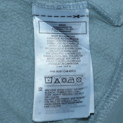 Adidas Mens Grey XL Crew Neck Sweatshirt Classic Pullover - Image 6