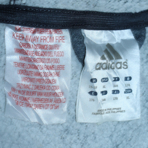 Adidas Mens Grey XL Full Zip Hoodie Sweatshirt Sportswear - Image 6