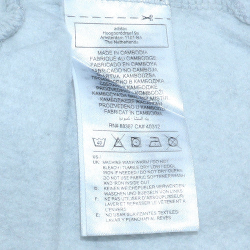 Adidas Men's Grey XL Pullover Hoodie with Logo Graphic Print - Image 6
