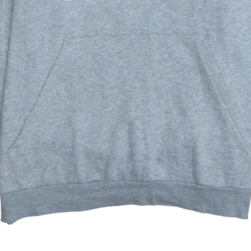Adidas Men's Grey XL Pullover Hoodie with Logo Graphic Print - Image 7