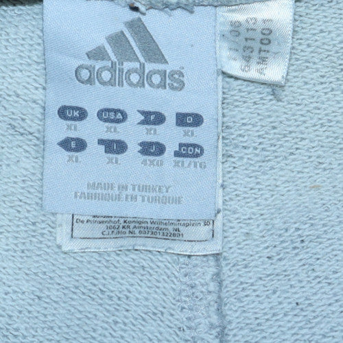 Adidas Men's Grey XL Sweatpants Jersey Straight Leg Trousers - Image 5