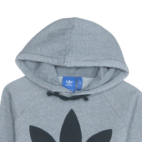 Adidas Men's Grey XS Pullover Hoodie with Logo Design - Image 8