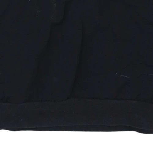 Adidas Mens Khaki Black Hoodie Size M 1/4 Zip Pullover Sweatshirt - Image 8