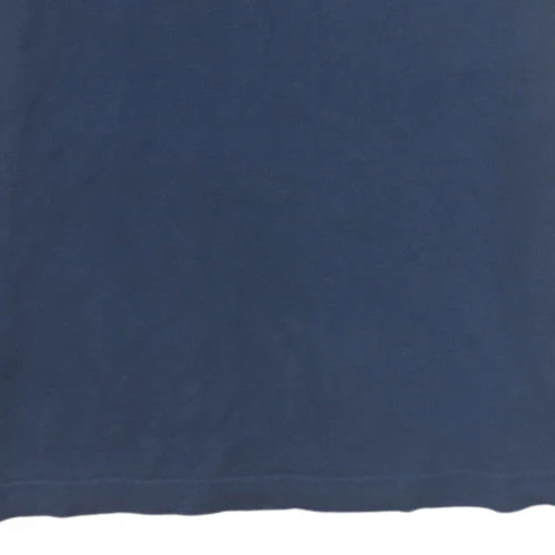 Adidas Men's Navy Blue Crew Neck Short Sleeve Graphic T-Shirt L - Image 8