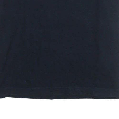 Adidas Men's Navy Blue Crew Neck Short Sleeve T-Shirt Size L - Image 8