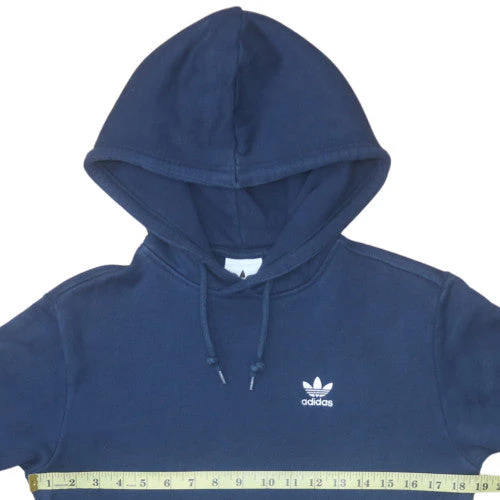 Adidas Men's Navy Blue Pullover Hoodie XS Cotton Blend - Image 2