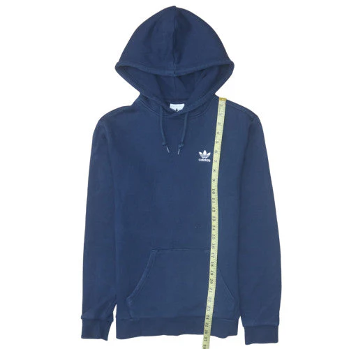 Adidas Men's Navy Blue Pullover Hoodie XS Cotton Blend - Image 3