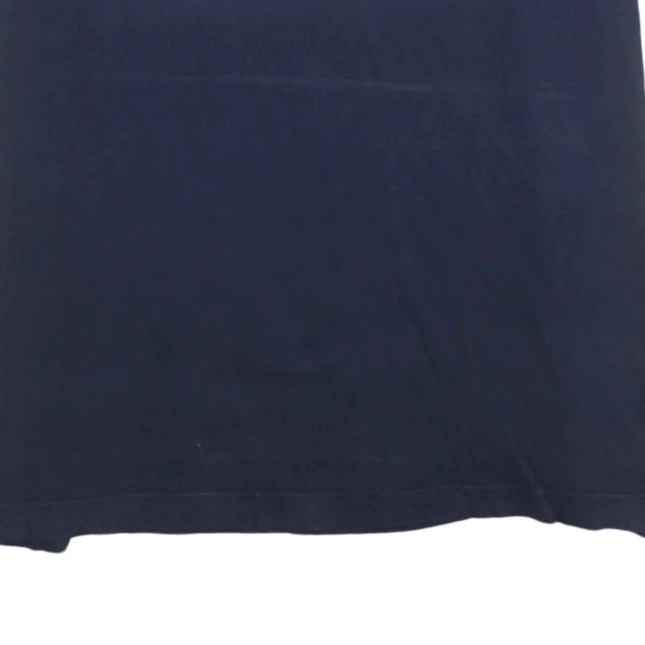 Adidas Men's Navy Blue Trefoil Graphic Crew Neck Cotton T-Shirt Size L - Image 8