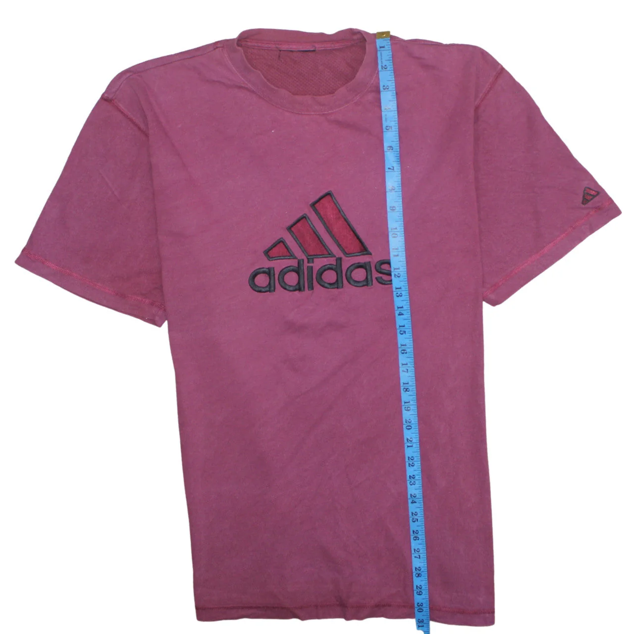 Adidas Men's Pink Crew Neck Cotton Sports T-Shirt Size L - Image 3