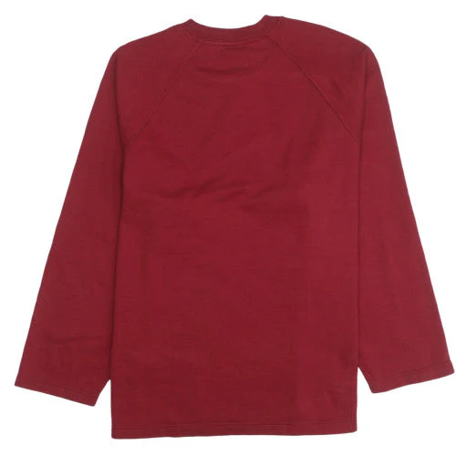 Adidas Mens Red Crew Neck Pullover Sweatshirt Size M - Image 4