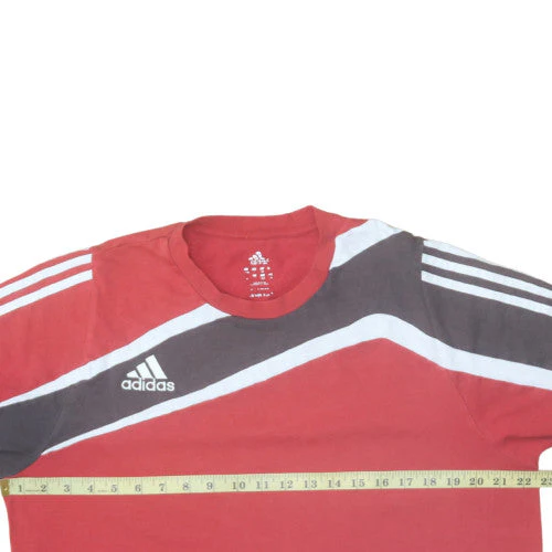 Adidas Men's Red Short Sleeve Crew Neck Graphic T-Shirt 2XL - Image 3