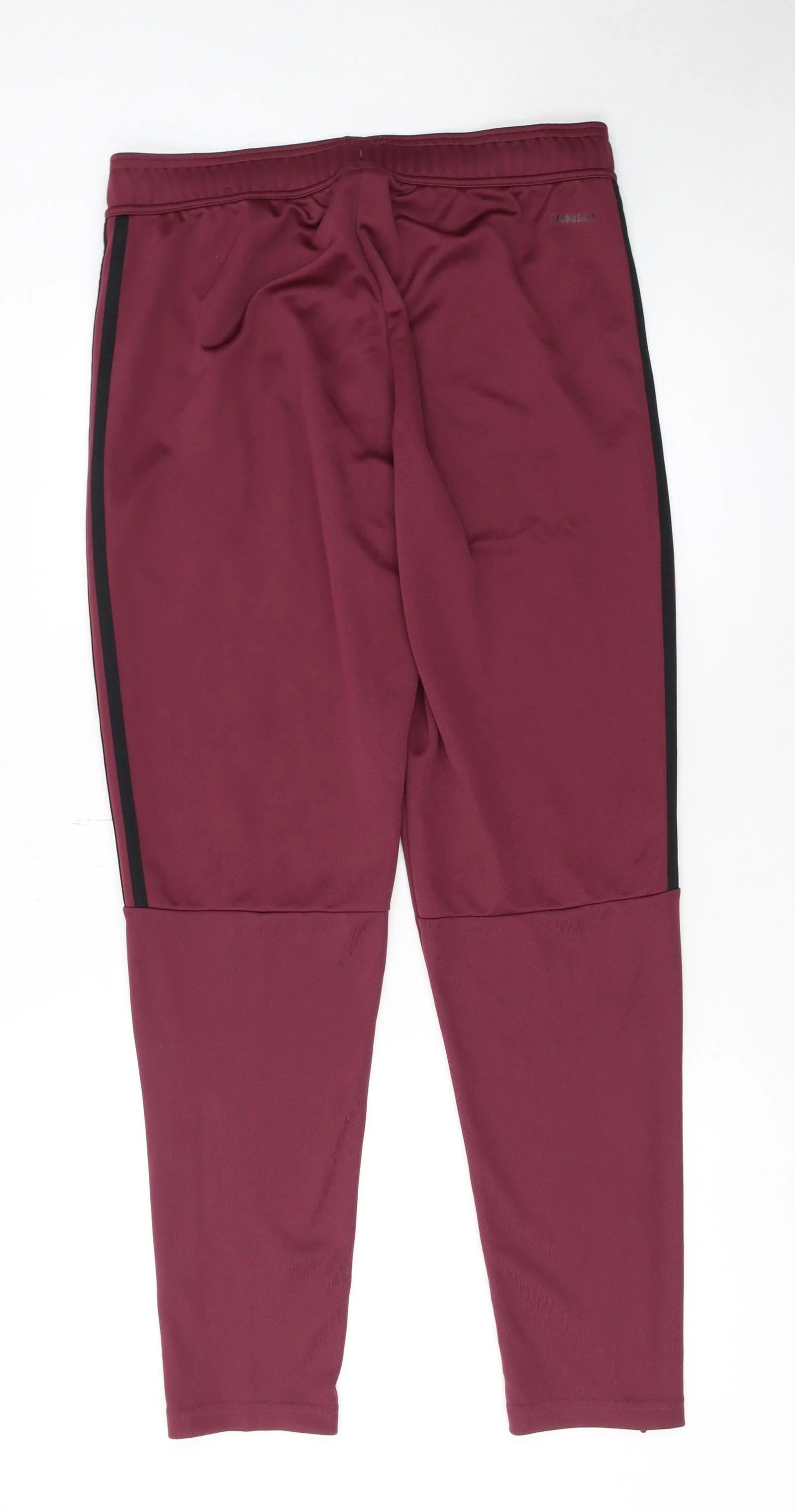 Adidas Men's Red Slim Fit Track Pants Medium Activewear Tapered - Image 3