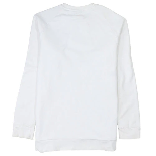 Adidas Men's White Crew Neck Pullover Sweatshirt Size L - Image 4