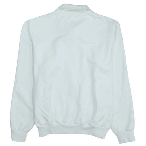 Adidas Men's White Full Zip Sweatshirt XL Collared Sports Classic - Image 4