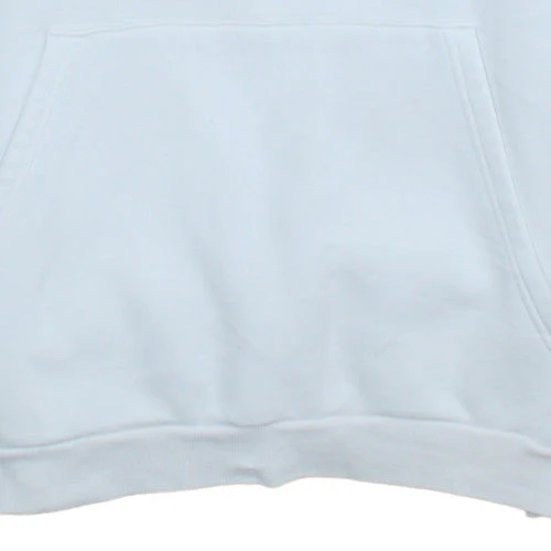 Adidas Men's White Pullover Hoodie L Regular Fit Fleece Sweatshirt - Image 8