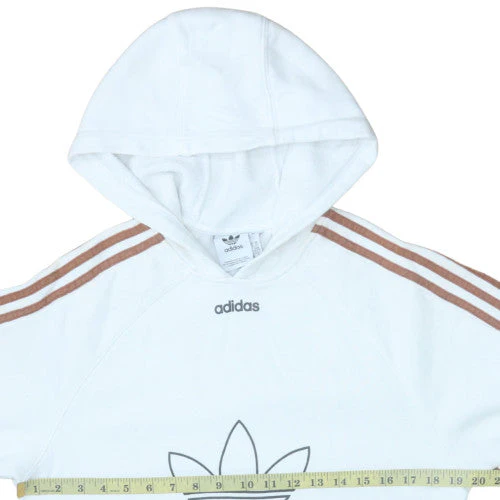 Adidas Men's White Pullover Hoodie XS Crew Neck Sportswear - Image 2