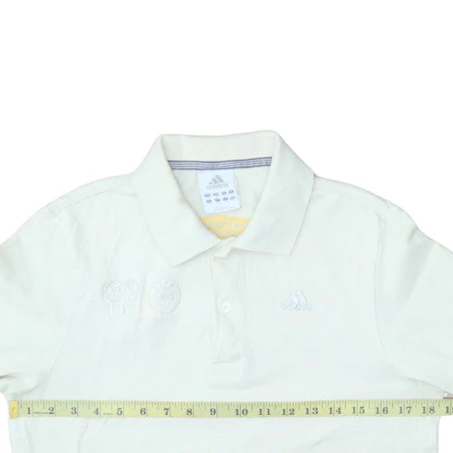Adidas Men's White S Polo Shirt FIFA Embroidered Logo Sportswear - Image 2