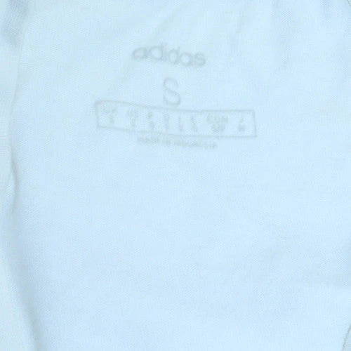 Adidas Men's White Small Logo Crew Neck Cotton T-Shirt - Image 6