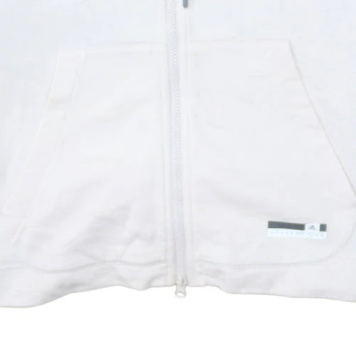 Adidas StellaSport Womens Grey White Full Zip Hoodie Size M - Image 7