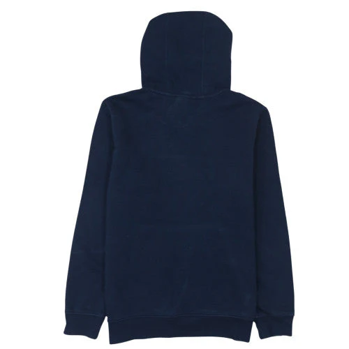 Adidas Teens Navy Blue Pullover Hoodie 164 Fleece Logo Sweatshirt - Image 4