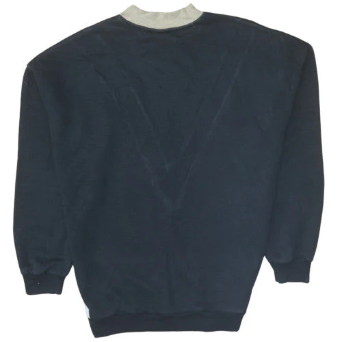 Adidas Women Beige Black Colourblock Crew Neck Sweatshirt Size 16 - Image 4