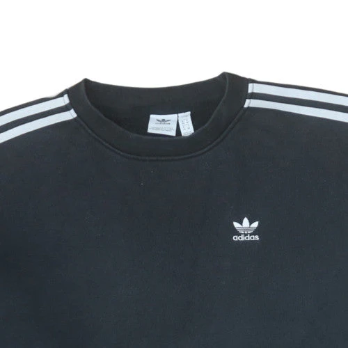 Adidas Women Black Crew Neck Pullover Sweatshirt Size 8 UK Casual - Image 8