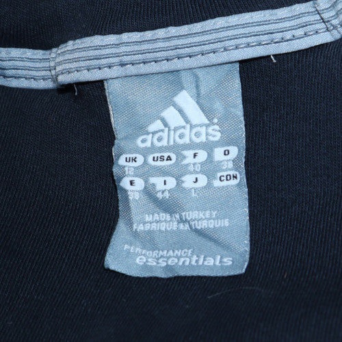 Adidas Women Black Full Zip Hoodie Size 10 Performance Essentials - Image 6