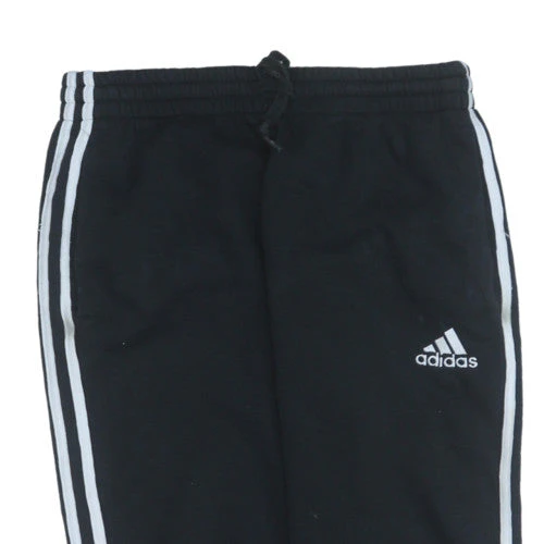 Adidas Women Black Jogger Trousers Medium Fleece Cuffed Sportswear - Image 7