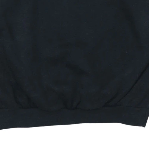 Adidas Women Black Logo Sweatshirt Size 8 Crew Neck Pullover - Image 8