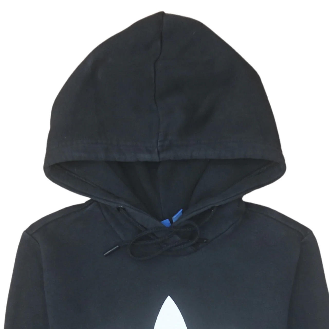 Adidas Women Black Pullover Hoodie Size 10 Logo Hooded Sweatshirt - Image 8