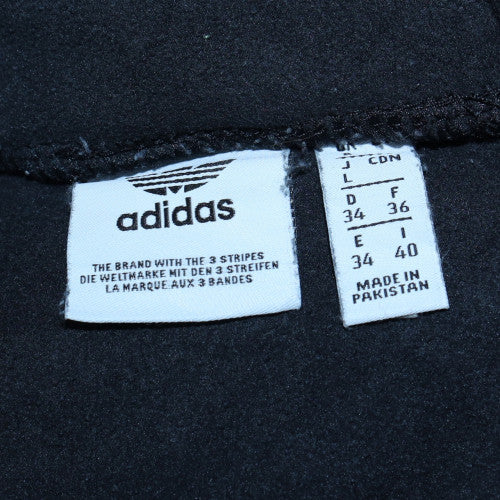 Adidas Women Black Pullover Sweatshirt Size 10 Lined Cotton Blend - Image 5