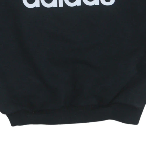 Adidas Women Black Size 8 Pullover Crew Neck Sweatshirt - Image 7