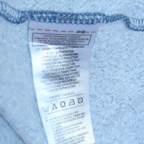 Adidas Women Blue 1/4 Zip Pullover Sweatshirt M - Image 6