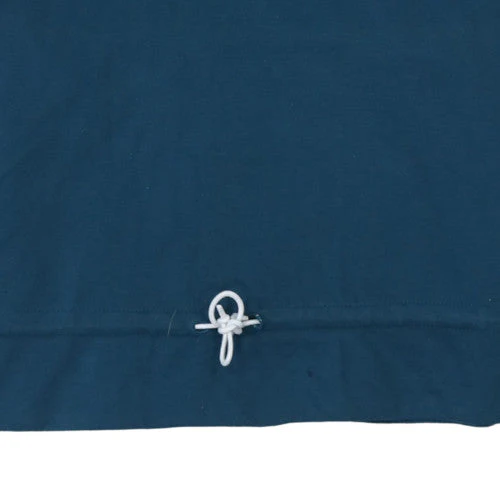 Adidas Women Blue Cropped Hoodie UK10 Drawstring Hooded Top - Image 8