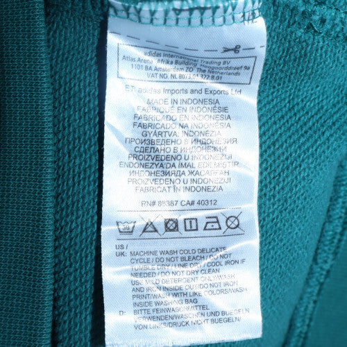 Adidas Women Green Crew Neck Pullover Sweatshirt Size 14 - Image 5