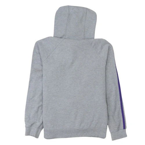 Adidas Women Grey Hooded Pullover Sweatshirt Size 14 Essentials - Image 4