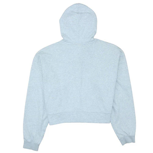 Adidas Women Grey Size 10 Cropped Hoodie Sweatshirt Casual - Image 4