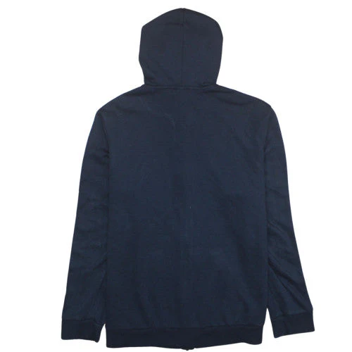 Adidas Women Navy Blue Full Zip Hoodie L 16-18 Cotton Blend - Image 4
