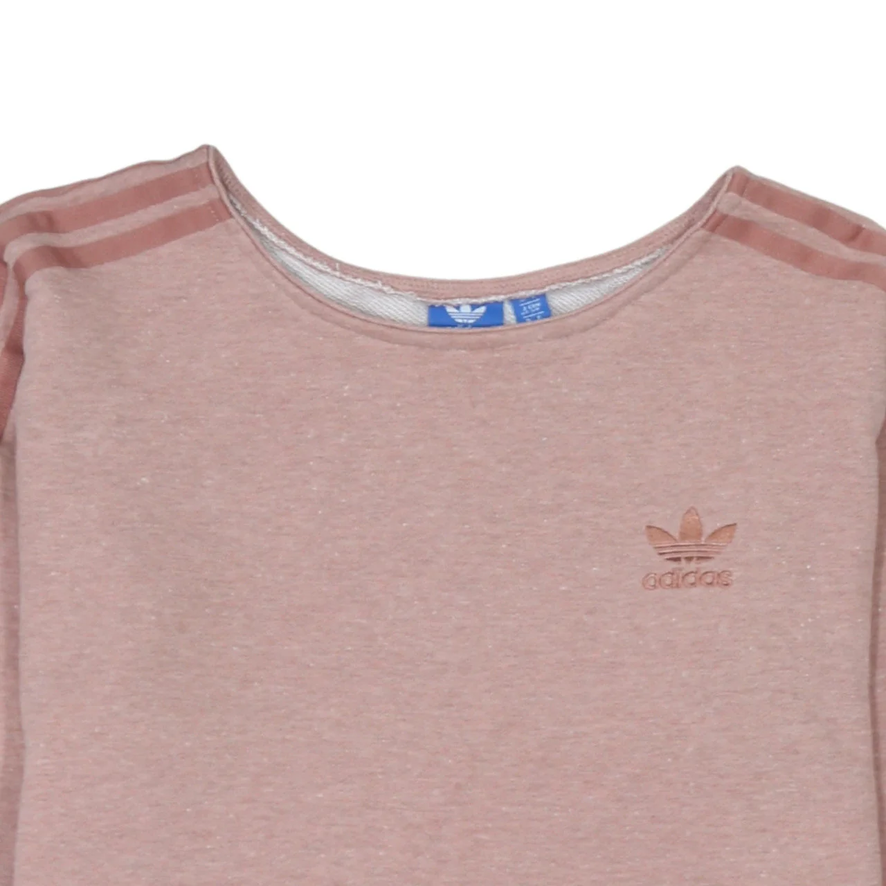 Adidas Women Pink Crew Neck Long Sleeve Pullover Sweatshirt Size 10 - Image 7
