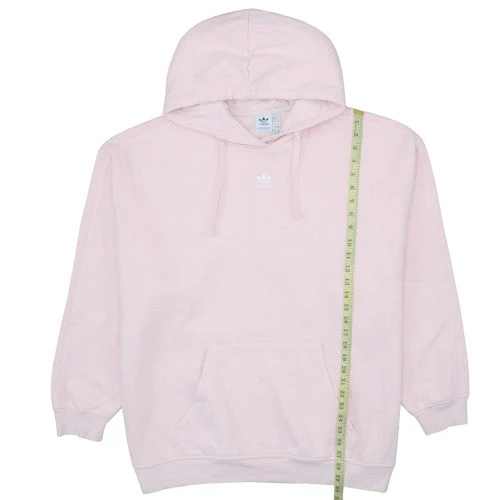 Adidas Women Pink Pullover Hoodie XL Hooded Sweatshirt Casual - Image 3