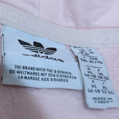 Adidas Women Pink Pullover Hoodie XL Hooded Sweatshirt Casual - Image 5