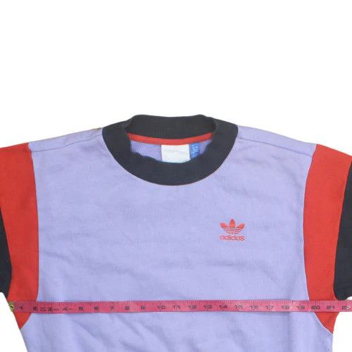 Adidas Women Purple Red Crew Neck Pullover Sweatshirt Size 12 - Image 3