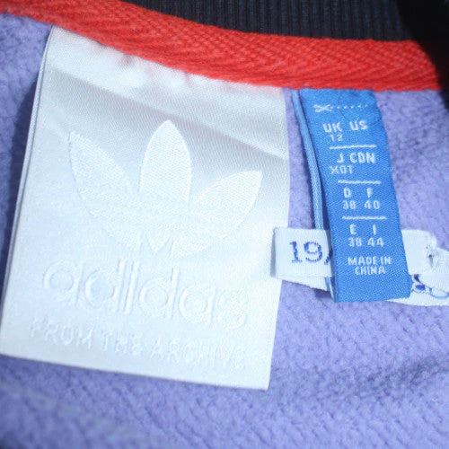 Adidas Women Purple Red Crew Neck Pullover Sweatshirt Size 12 - Image 6
